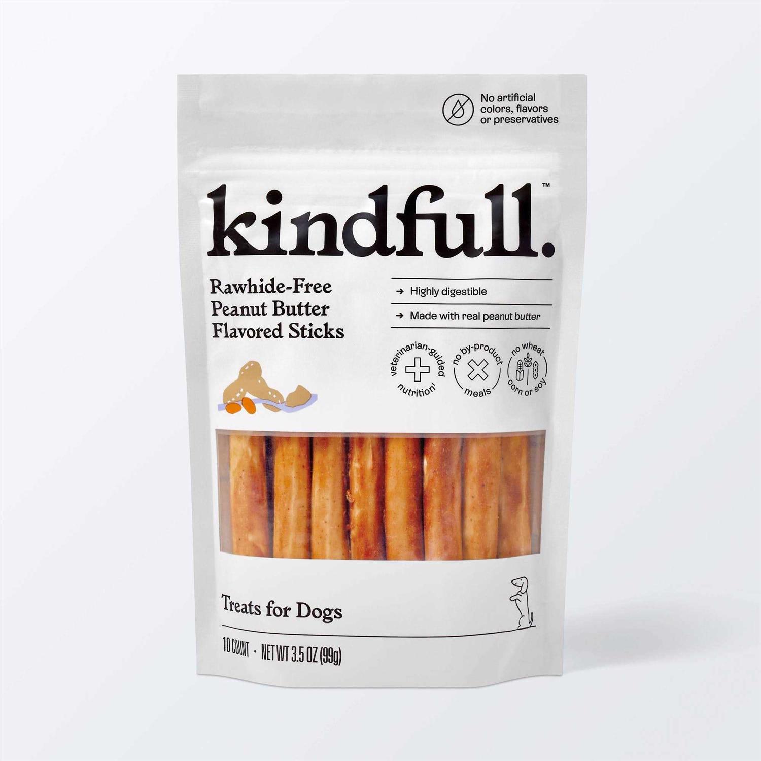 Kindfull Rawhide-Free Recipe Stick Dog Treat - Healthber