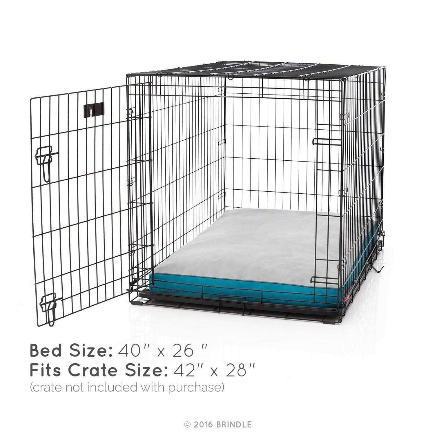 Brindle Soft Memory Foam Dog Bed with Removable Washable Cover - Healthber