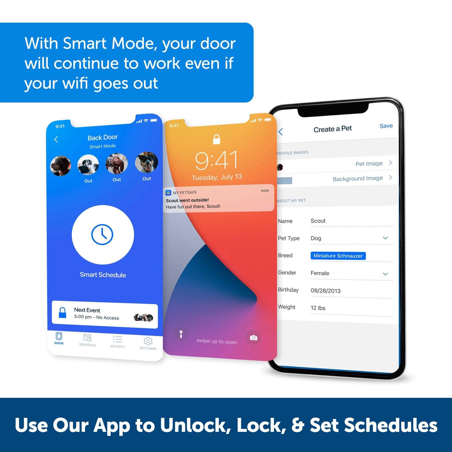 PetSafe SmartDoor Connected Pet Door large PetSafe - Healthber