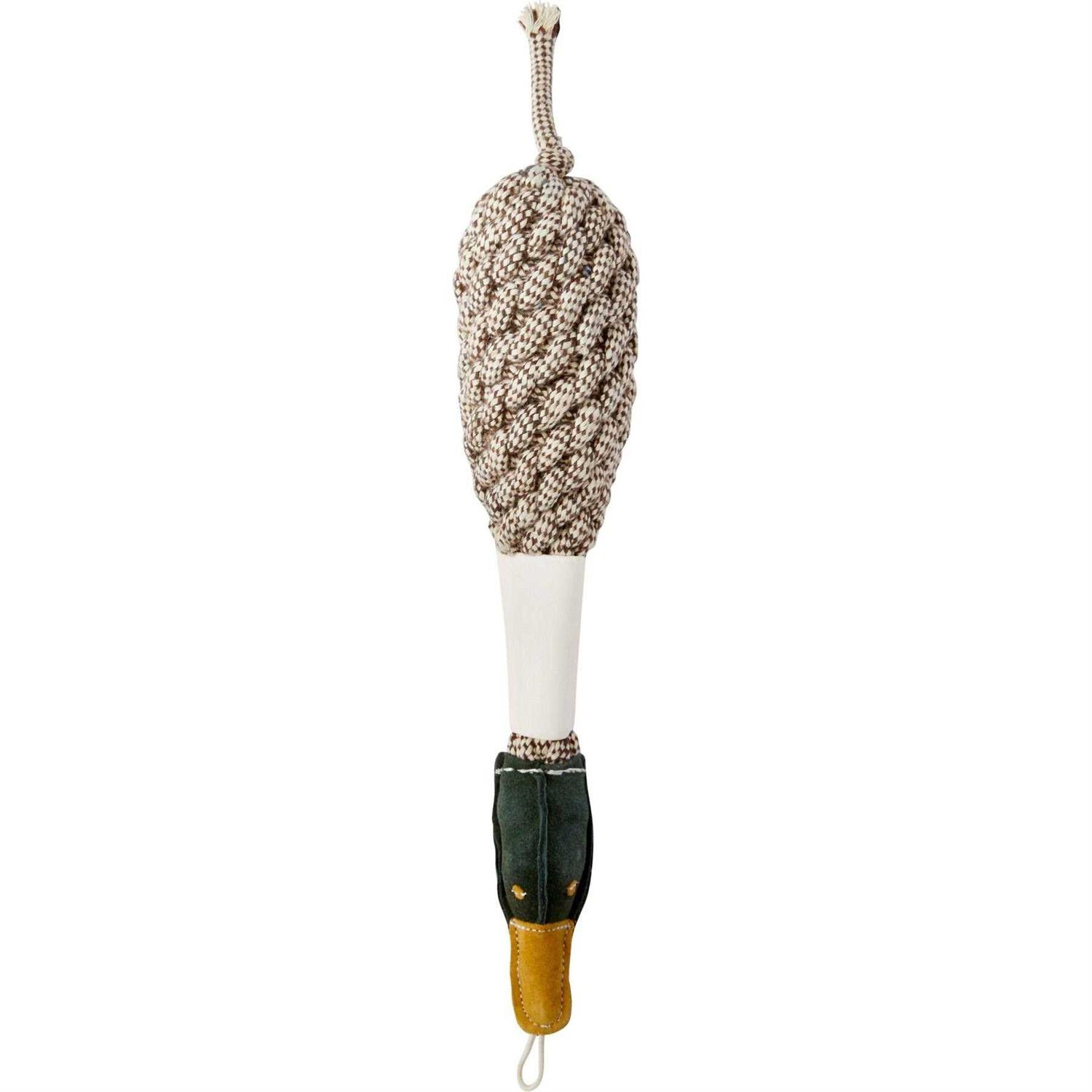 Bones & Chews Rope Duck Crinkle with Bone Dog Toy - Healthber