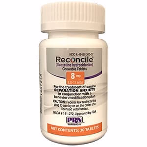 Rx Reconcile (fluoxetine hydrochloride) Chewable Tabs for Dogs - Healthber