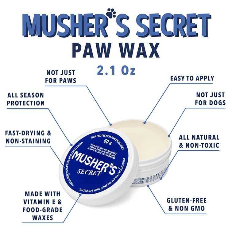 Musher’s Secret Pet Paw Protection Wax - Healthber