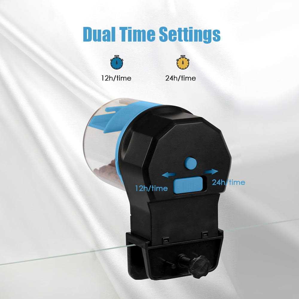 Aquarium Automatic Fish Feeder Vacation Timer Feeder for Fish Tank Electric Adjustable Auto Fish Food Dispenser - Healthber