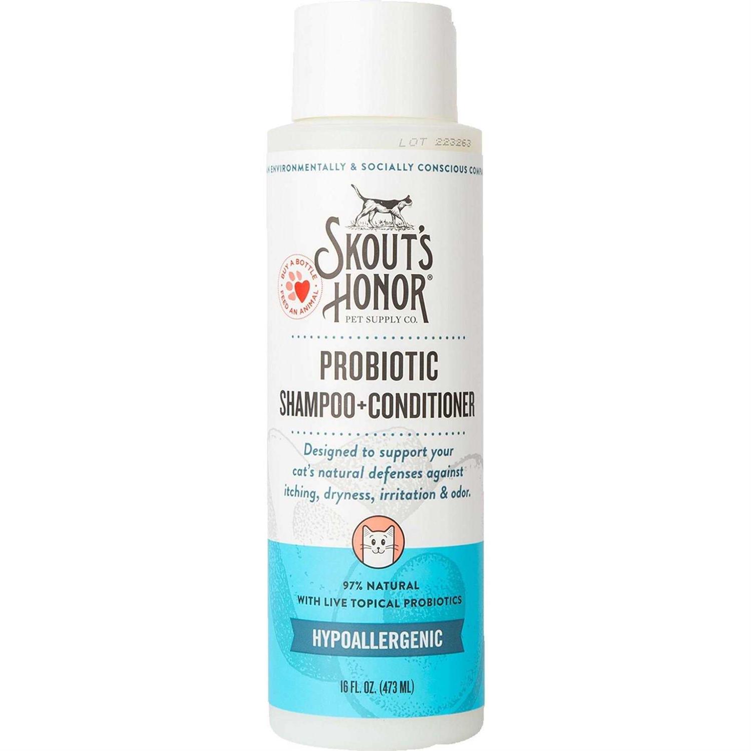 Skout’s Honor Probiotic Cat Shampoo Conditioner - Healthber