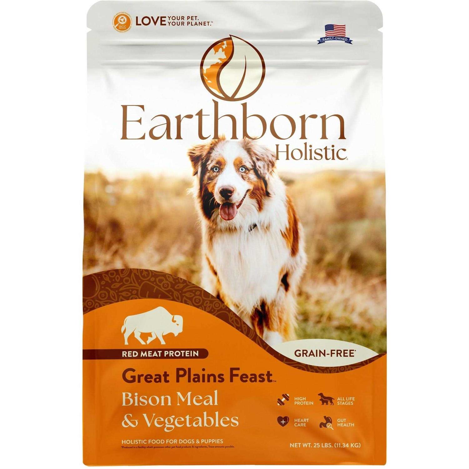 Earthborn Holistic Great Plains Feast Grain Free Dry Dog Food - Healthber
