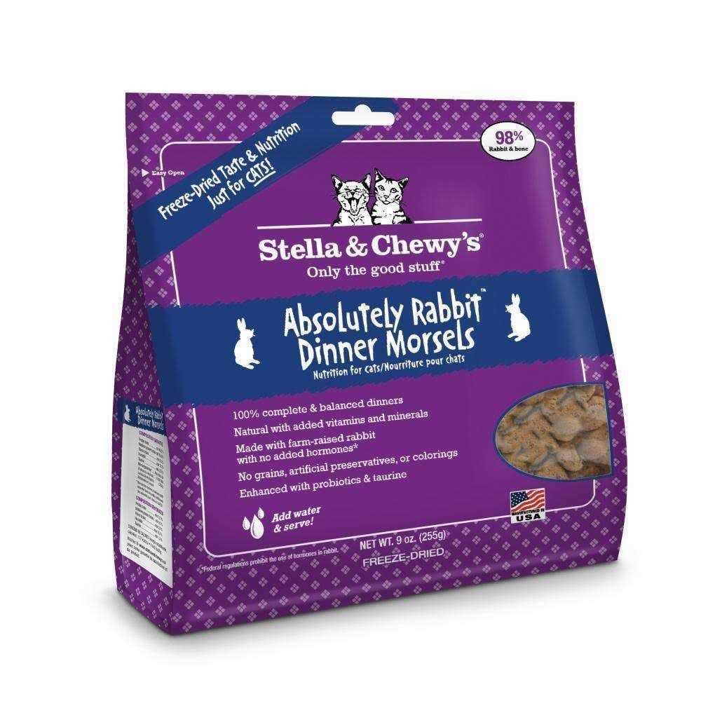 Stella & Chewy’s Absolutely Rabbit Dinner Morsels Freeze Dried Cat Food - Healthber