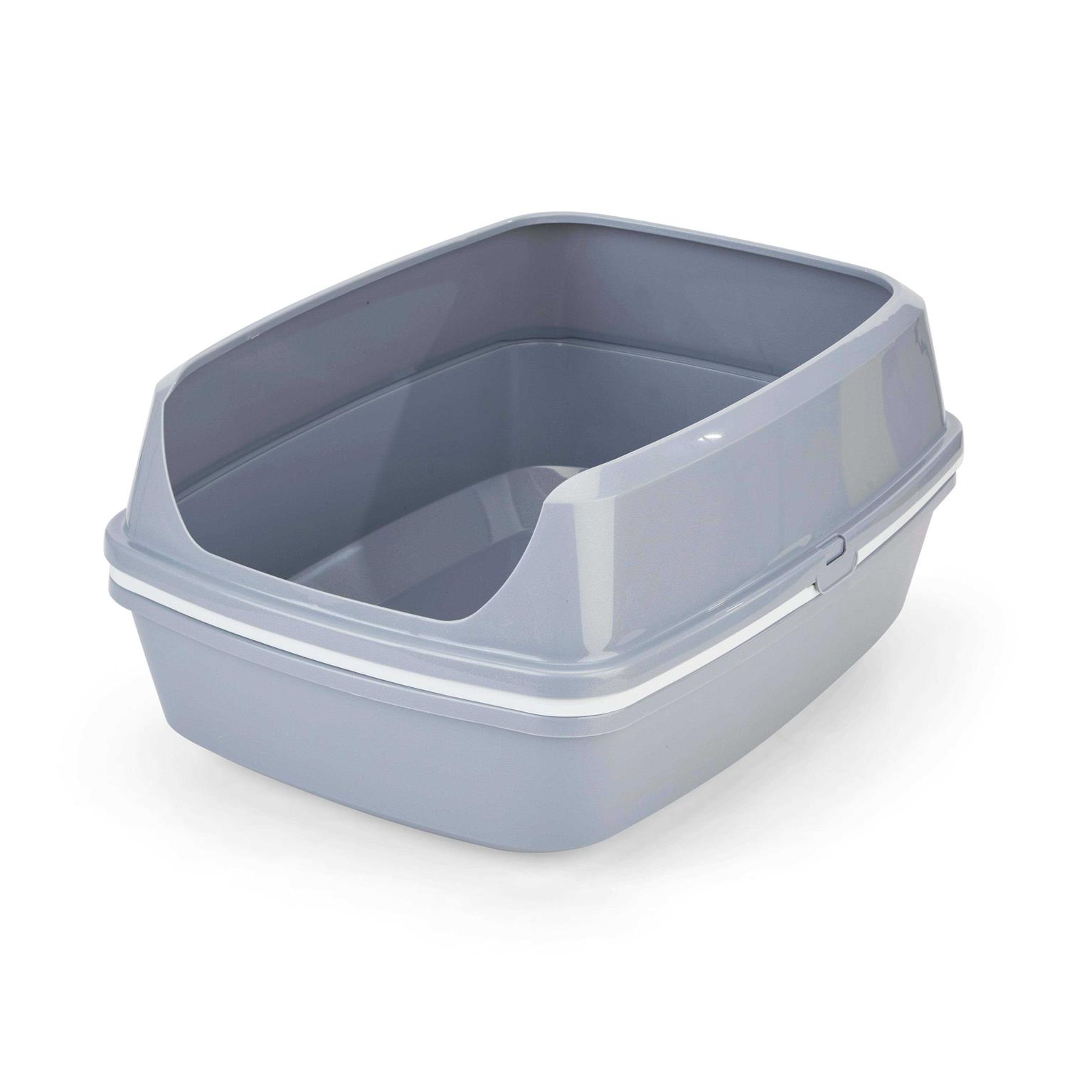 So Phresh Grey & White Lift-to-Sift Cat Litter Pan - Healthber