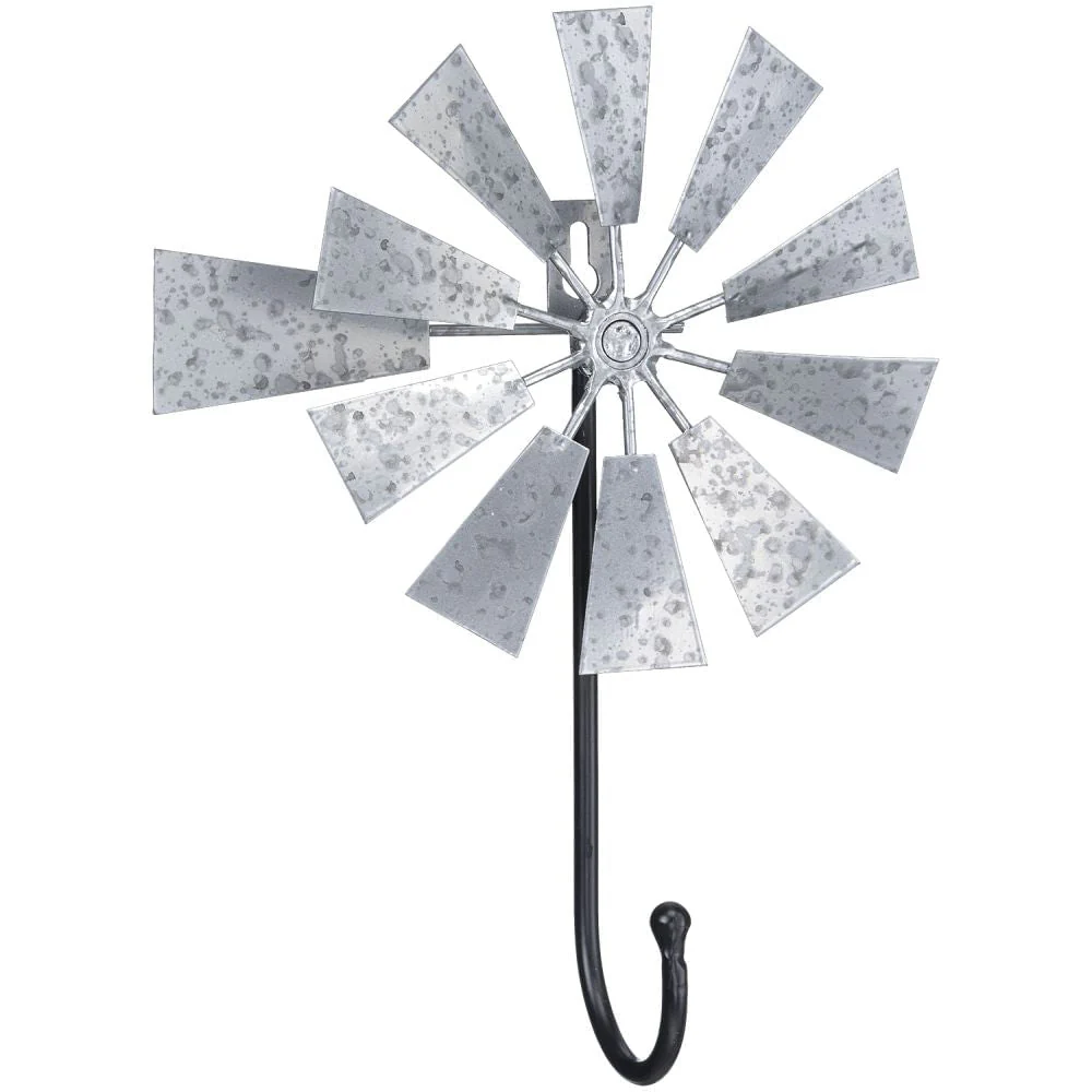 Metal Windmill Wall Hook - Healthber