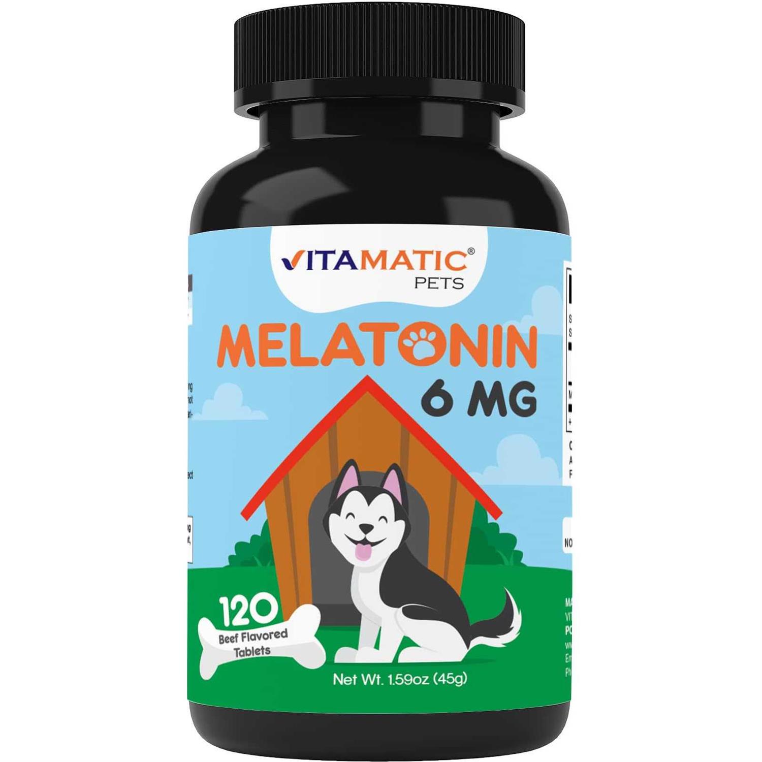 Vitamatic Melatonin for Dogs 6 mg - Healthber