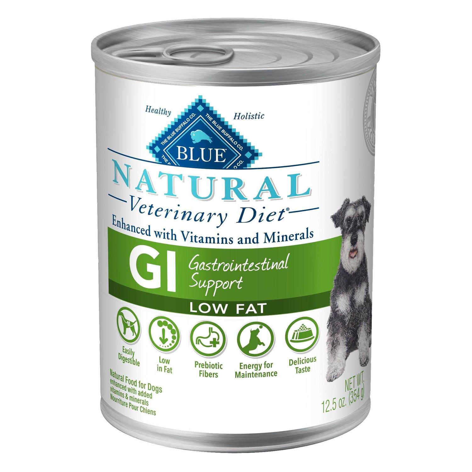 Blue Buffalo Natural Veterinary Diet GI Gastrointestinal Support Low Fat Dry Dog Food - Healthber