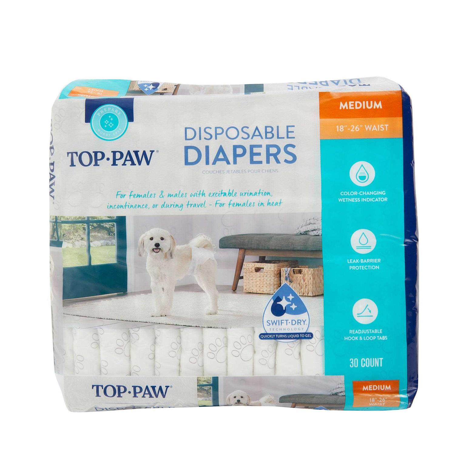 Top Paw Disposable Dog Diapers - Healthber