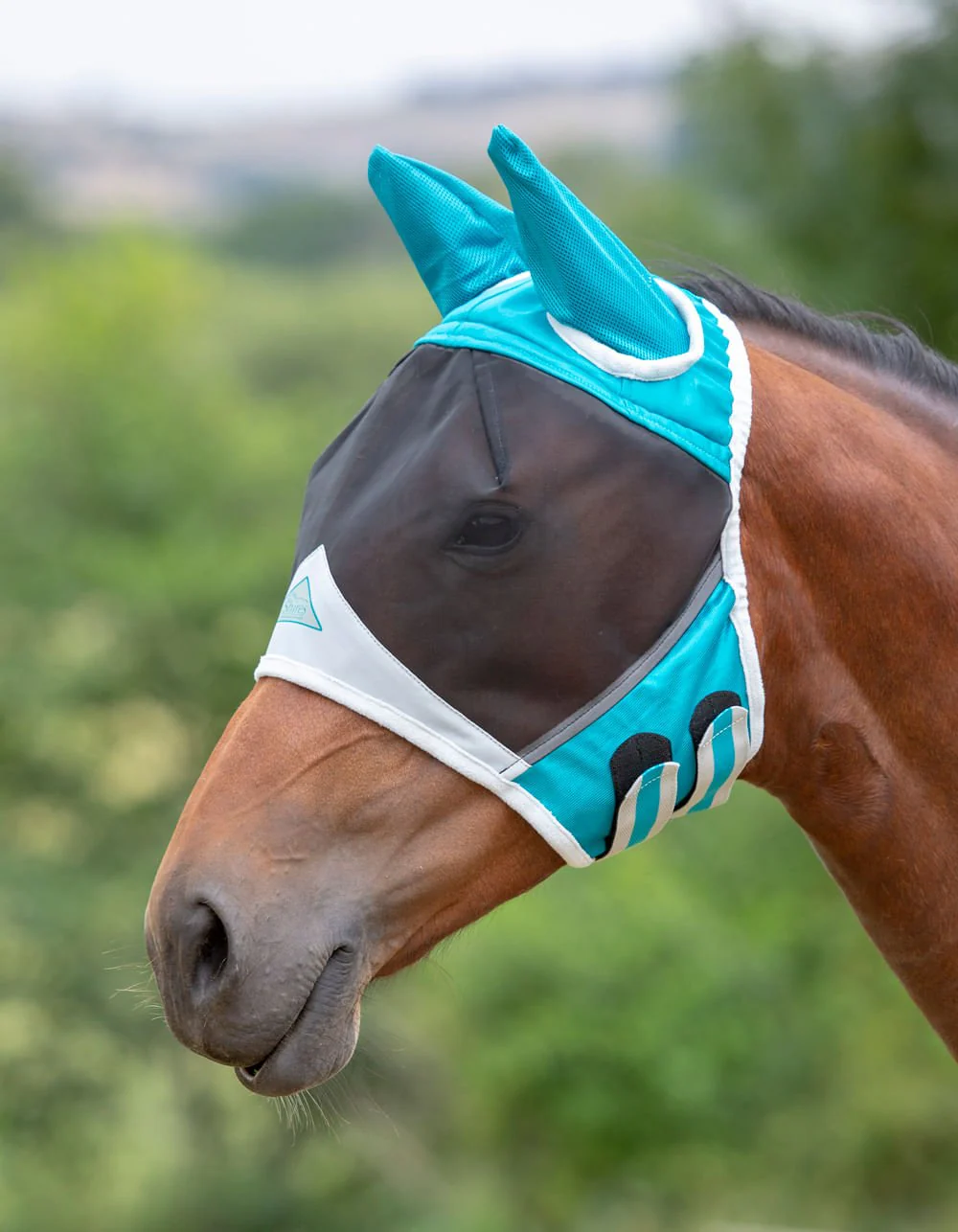 Shires Fine Mesh Horse Fly Mask with Ears - Healthber