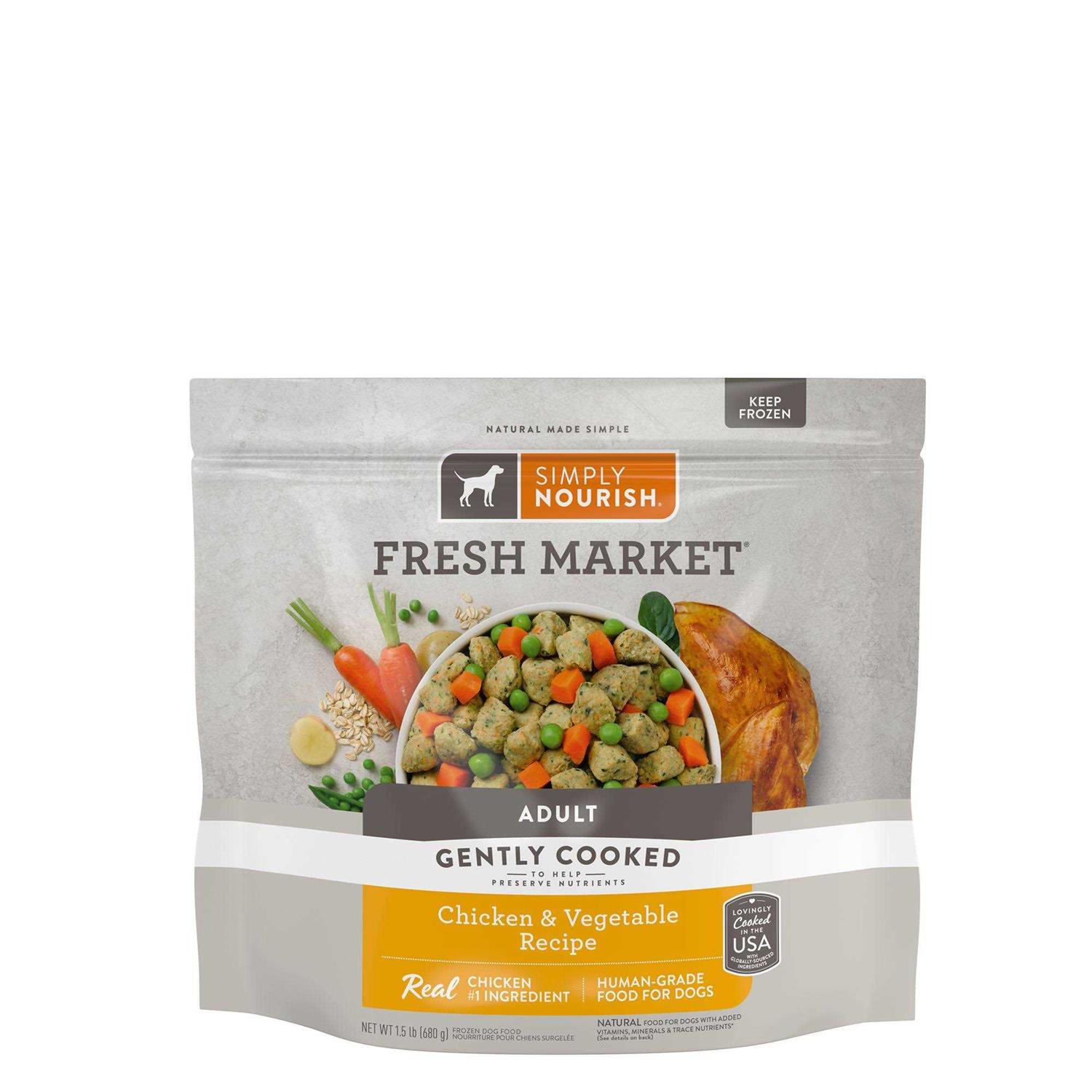 Simply Nourish Fresh Market Adult Frozen Dog Food - Healthber