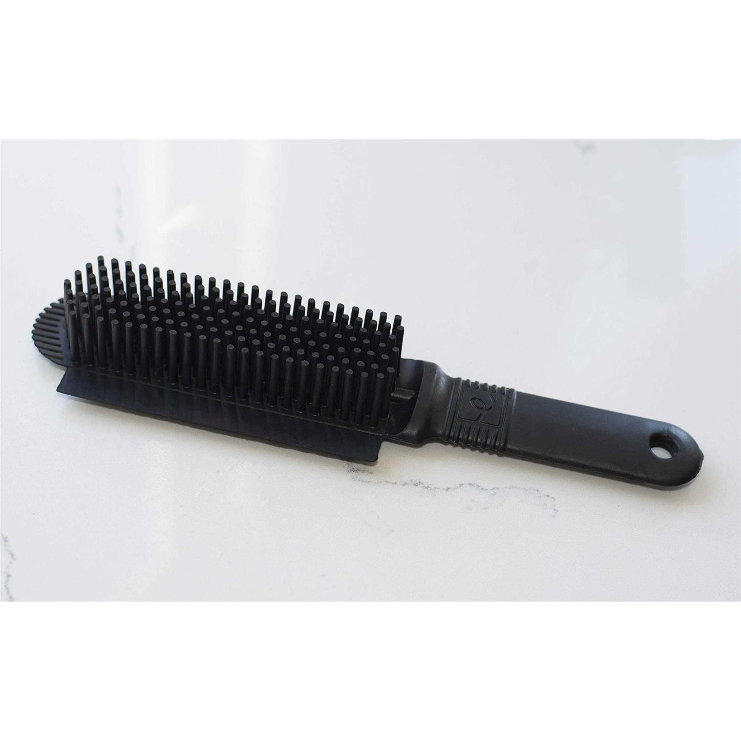FURemover Plus, Rubber Pet Hair Remover Brush, Black with Gentle Bristles for Grooming Dogs and Cats - Healthber