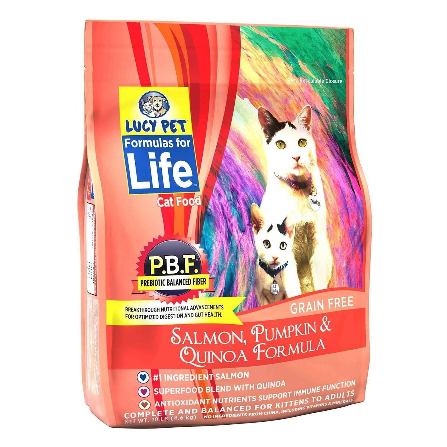 Lucy Pet Products Formulas for Life Dry Cat Food Salmon - Healthber