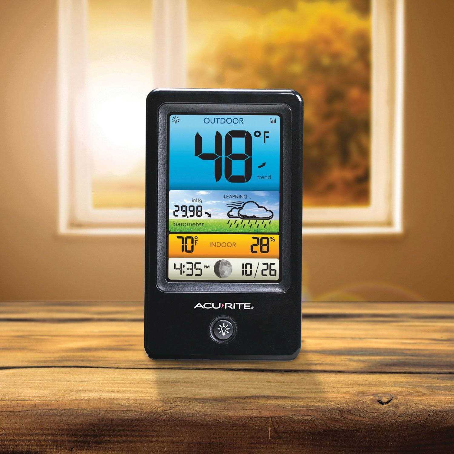 Acurite Wireless Color Forecaster with Temperature & Humidity - Healthber