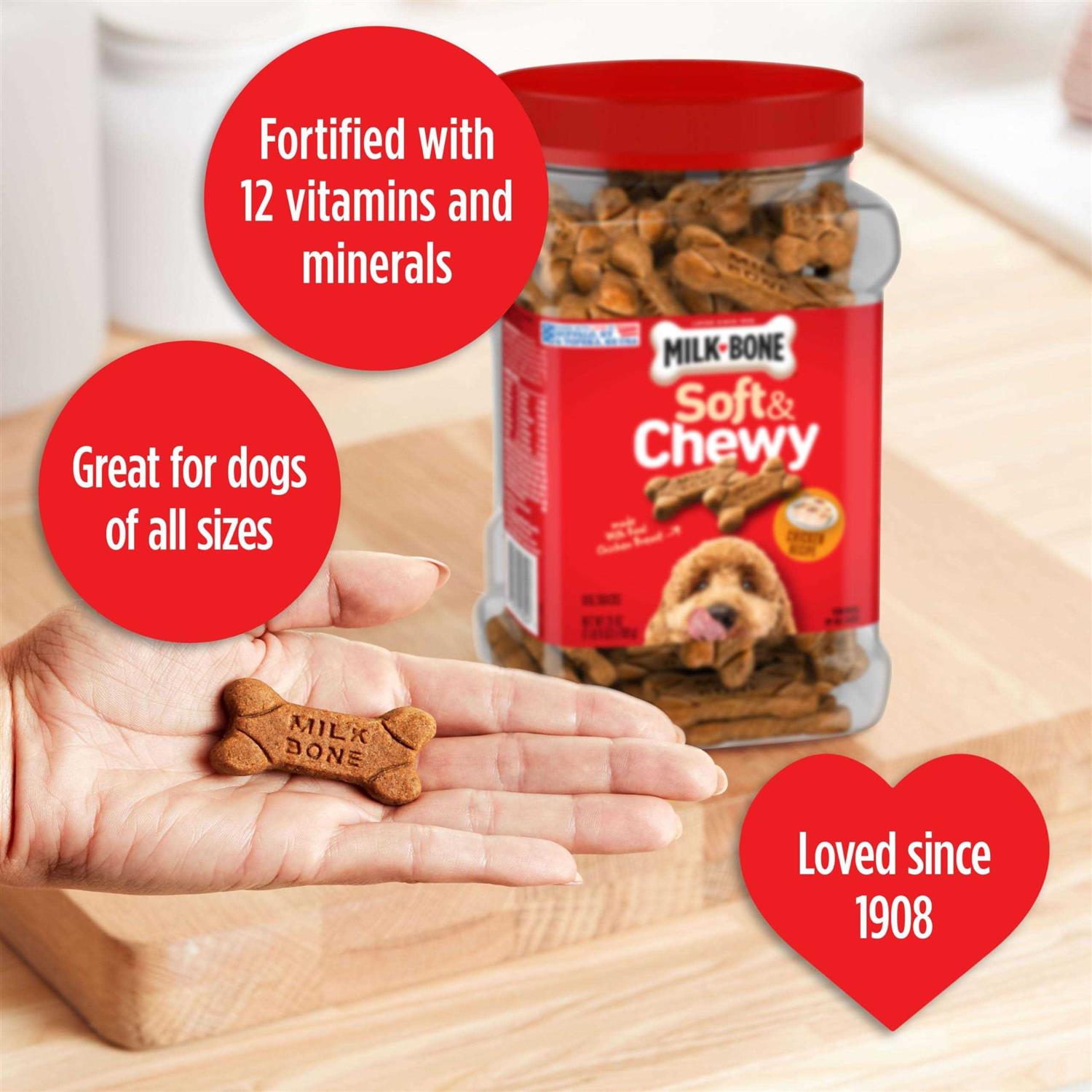 Milk-Bone Soft & Chewy Dog Treats Chicken - Healthber