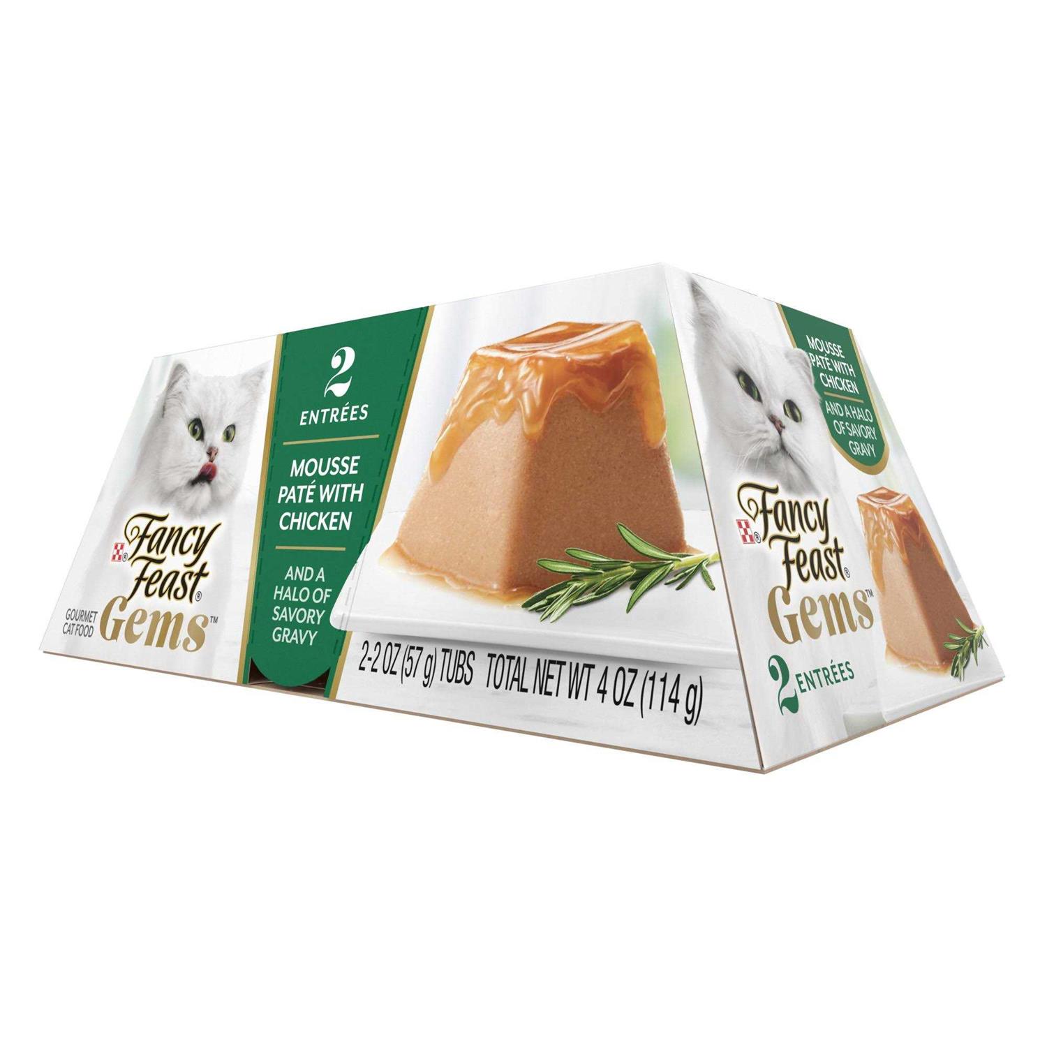 Fancy Feast Gems Mousse Pate Savory Gravy Wet Cat Food - Healthber