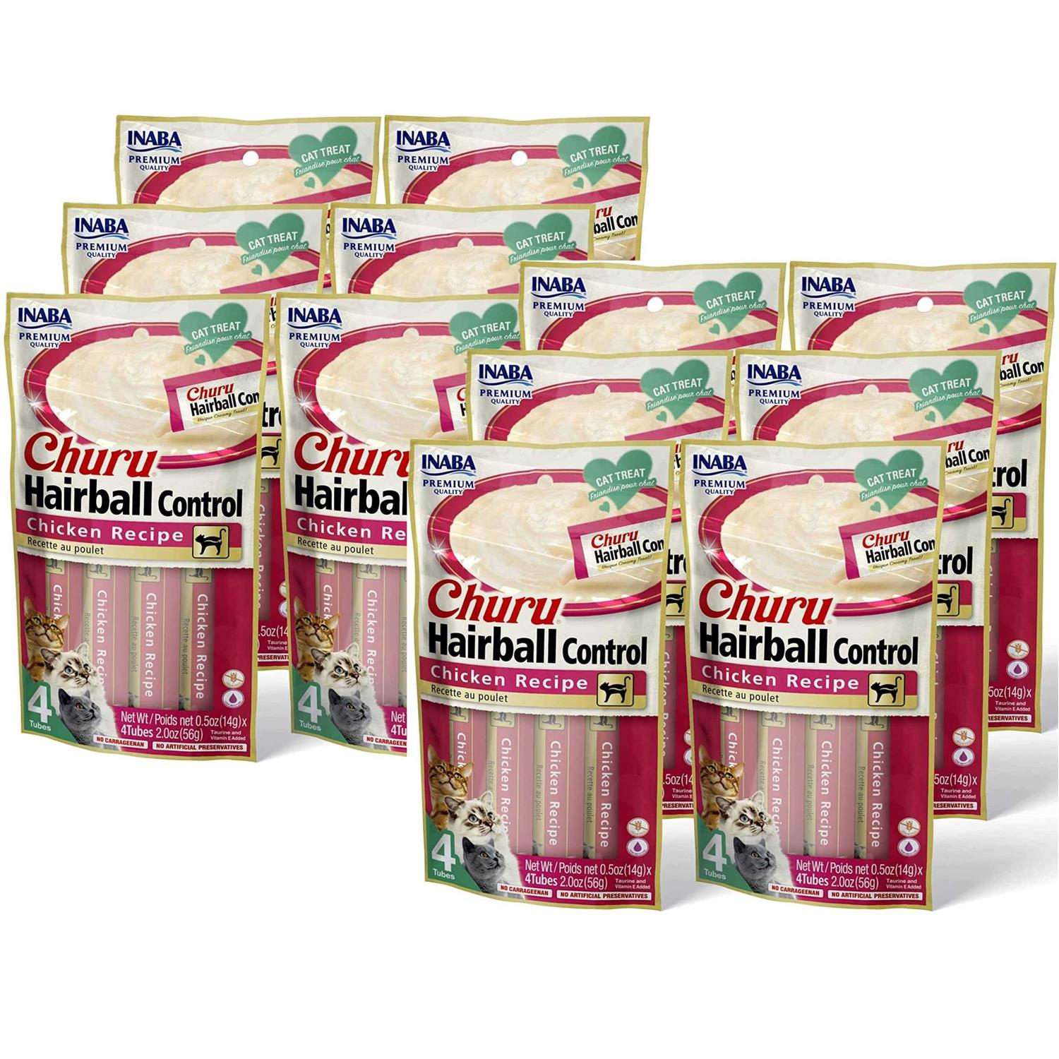 Inaba Churu Hairball Control Cat Treat Chicken - Healthber