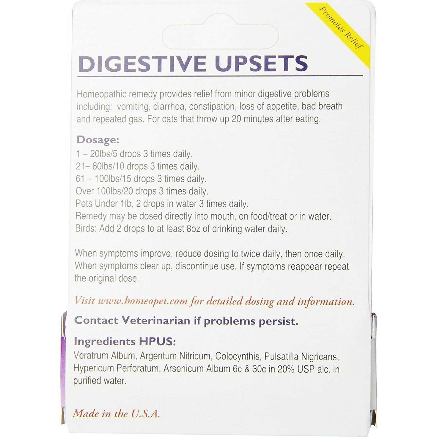 HomeoPet Digestive Upsets Feline - Healthber