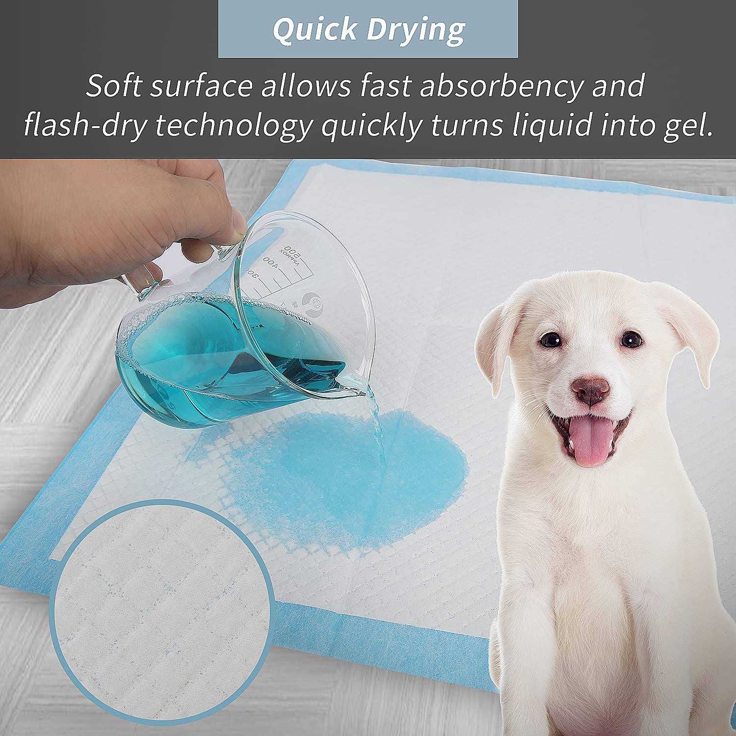IMMCUTE Puppy Pee Pads Dog Pee Training Pads Super Absorbent & Leak-Proof - Healthber