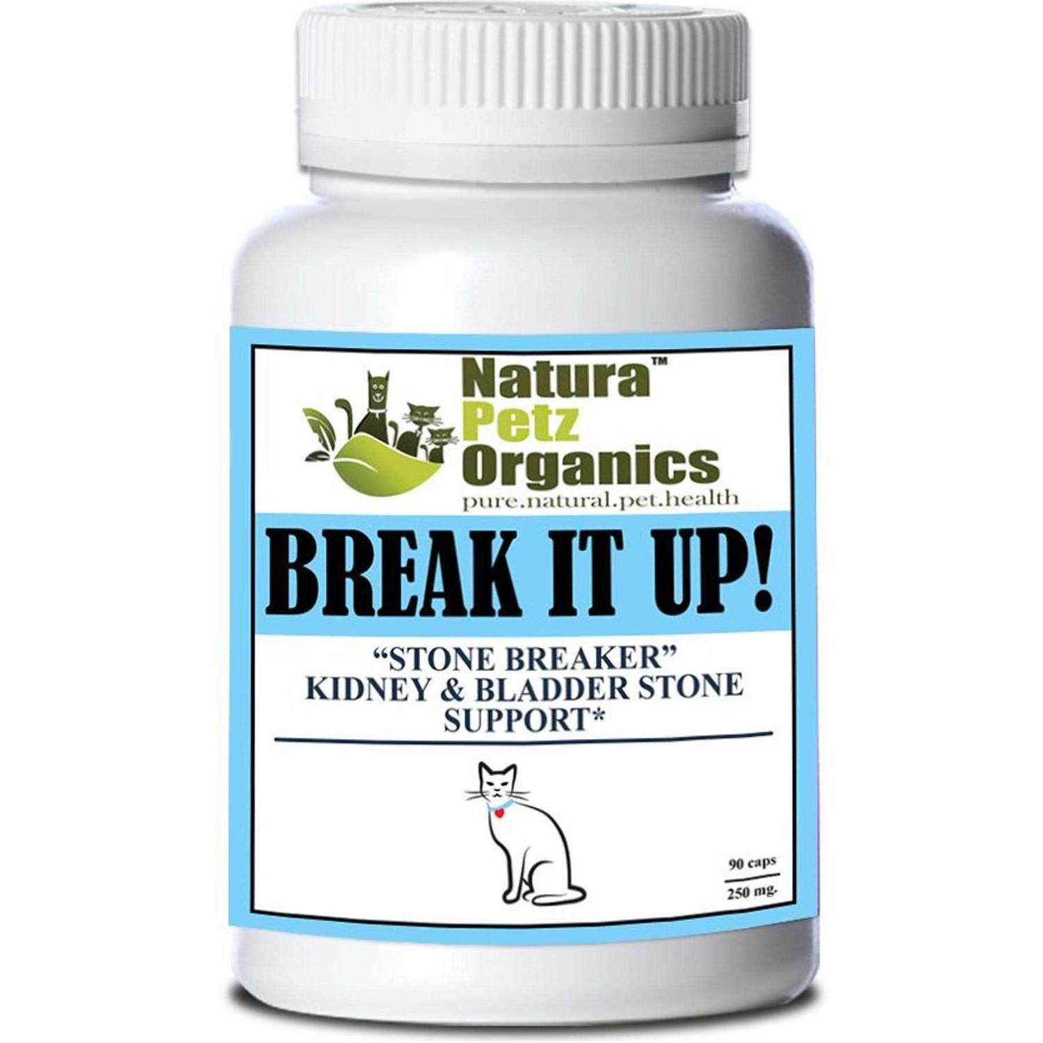 Natura Petz Organics Break It Up! Kidney & Bladder Stone Support for Cats - Healthber