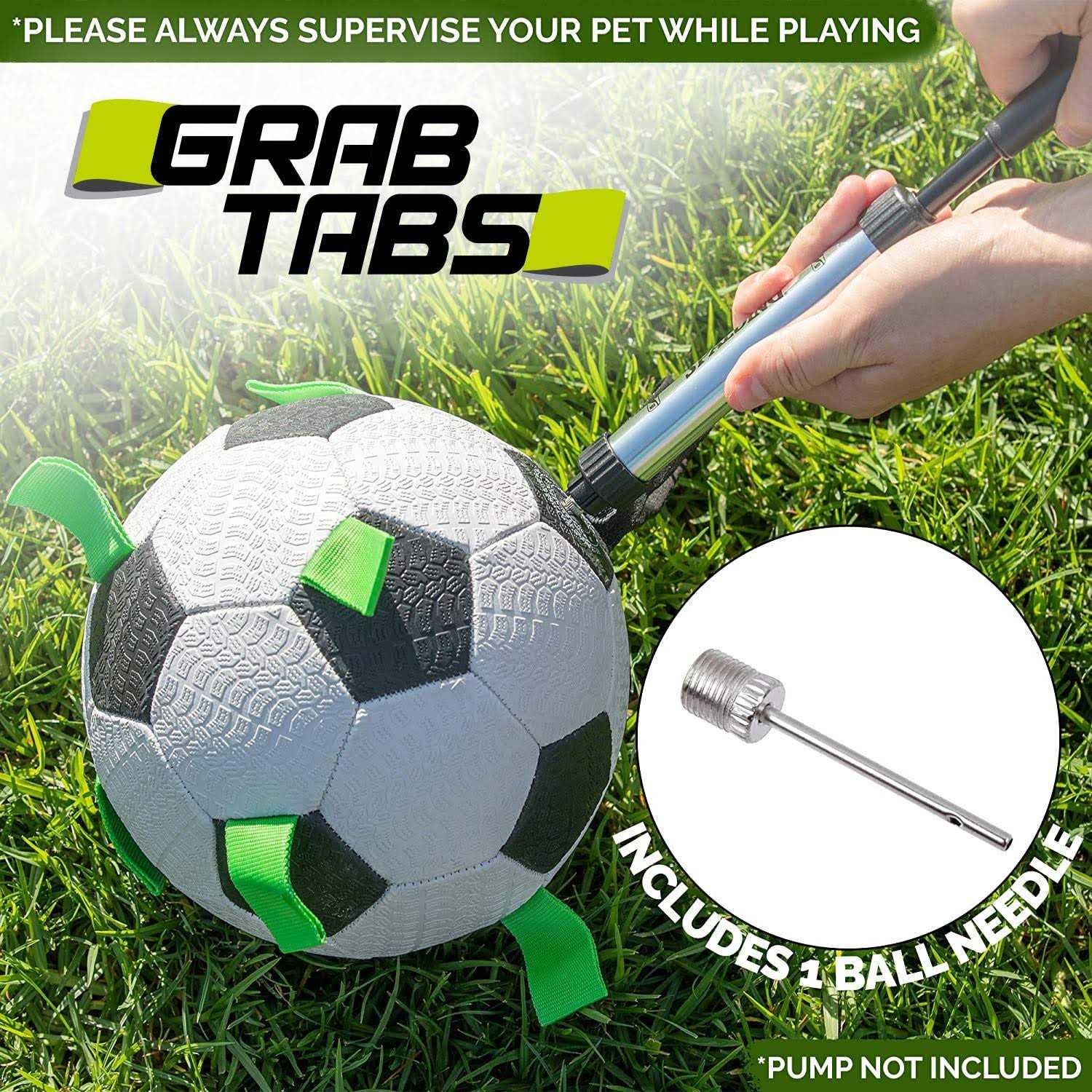 Hyper Pet Grab Tabs Soccer Ball Dog Toy - Healthber