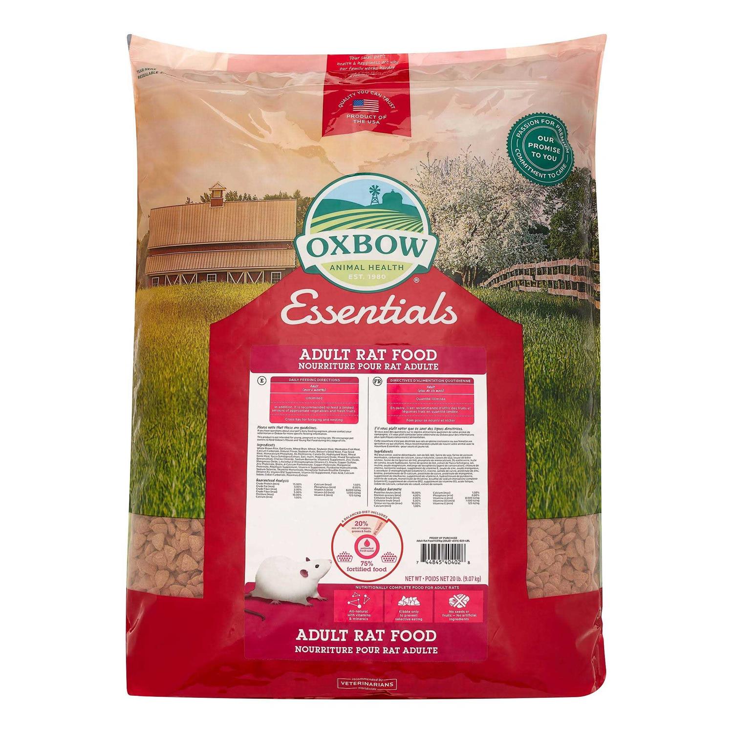 Oxbow Essentials Rat Food - Healthber