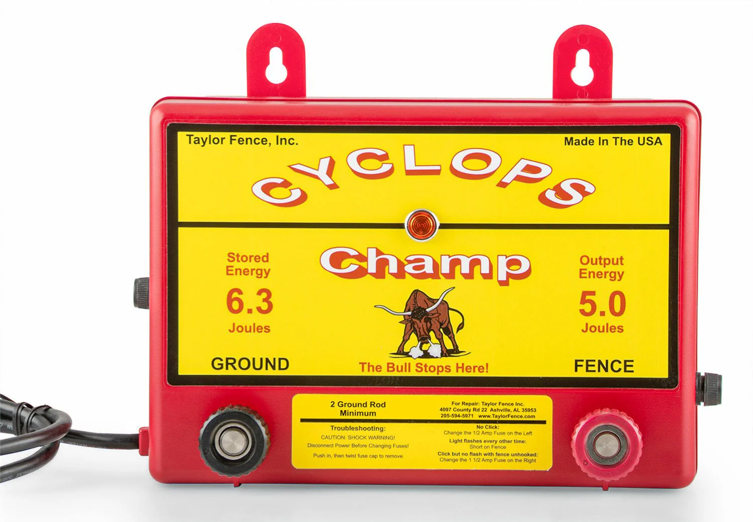 Cyclops Champ 5 Joule AC Fence Charger - Healthber