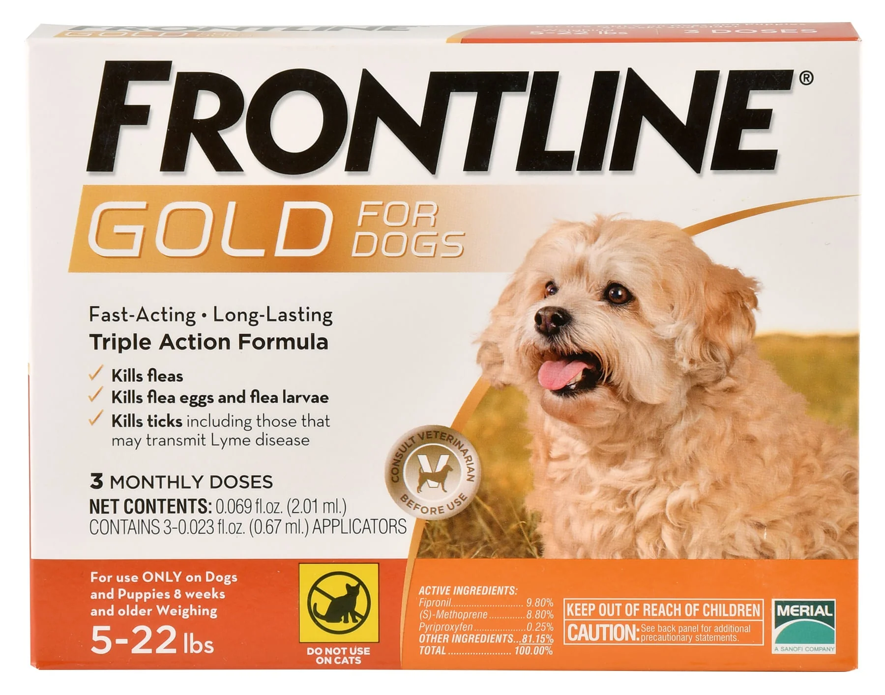 Frontline Gold for Dogs, 3-pack - Healthber