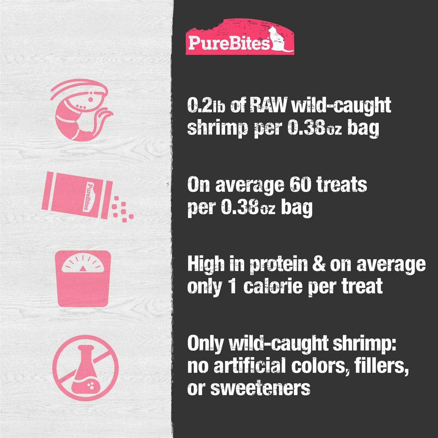 PureBites Freeze Dried Shrimp Cat Treats - Healthber