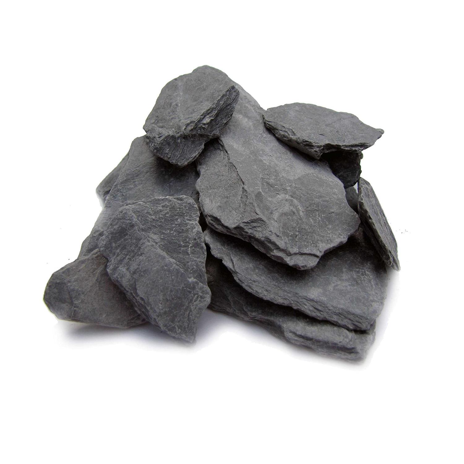Small World Slate & Stone Natural Slate Stone -1 to 3 Inch Rocks for Miniature Or Fairy Garden - Healthber