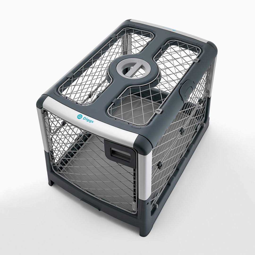 Diggs Revol Collapsible Dog Crate - Healthber