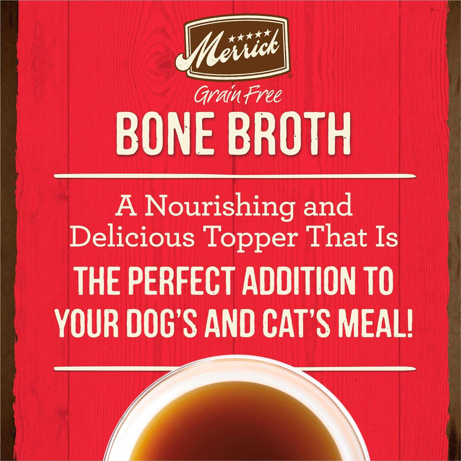Merrick Grain Free Beef Bone Broth - Healthber