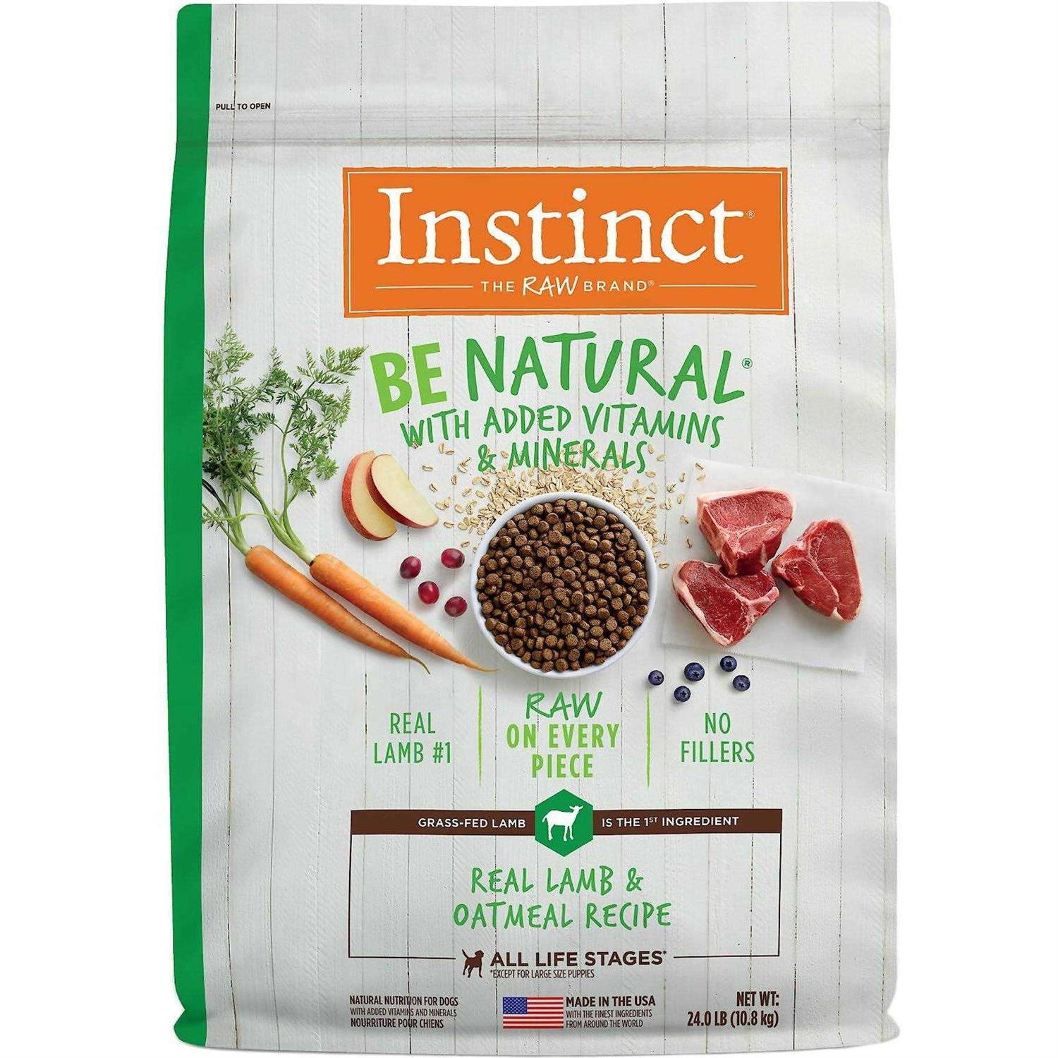 Instinct Be Natural Lamb & Oatmeal Recipe Dry Dog Food - Healthber