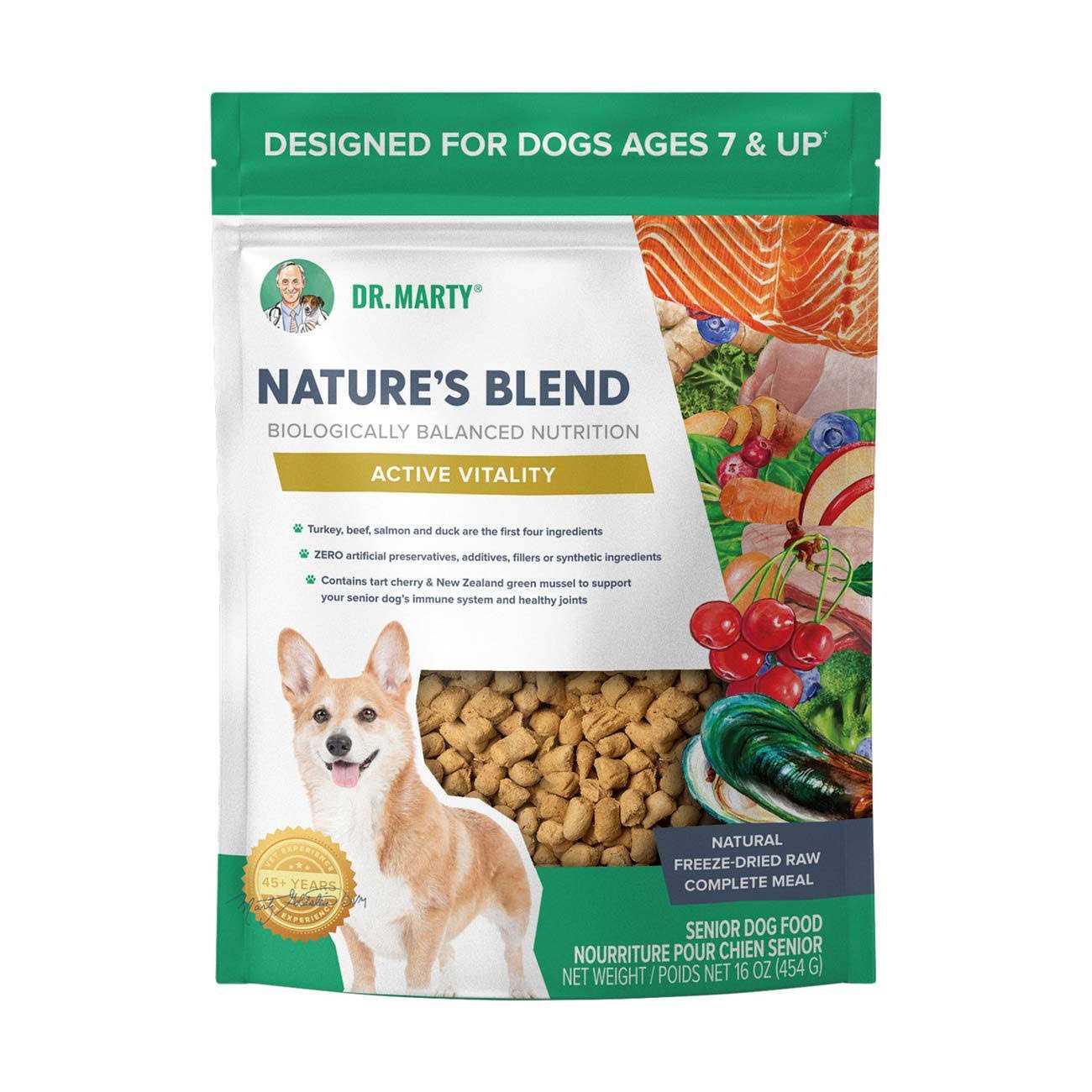 Dr. Marty Nature’s Blend Active Vitality Freeze Dried Raw Dog Food - Healthber