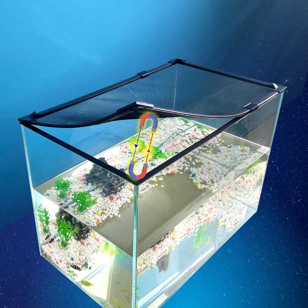 Magnetic Fish Tank lid Cover - Healthber