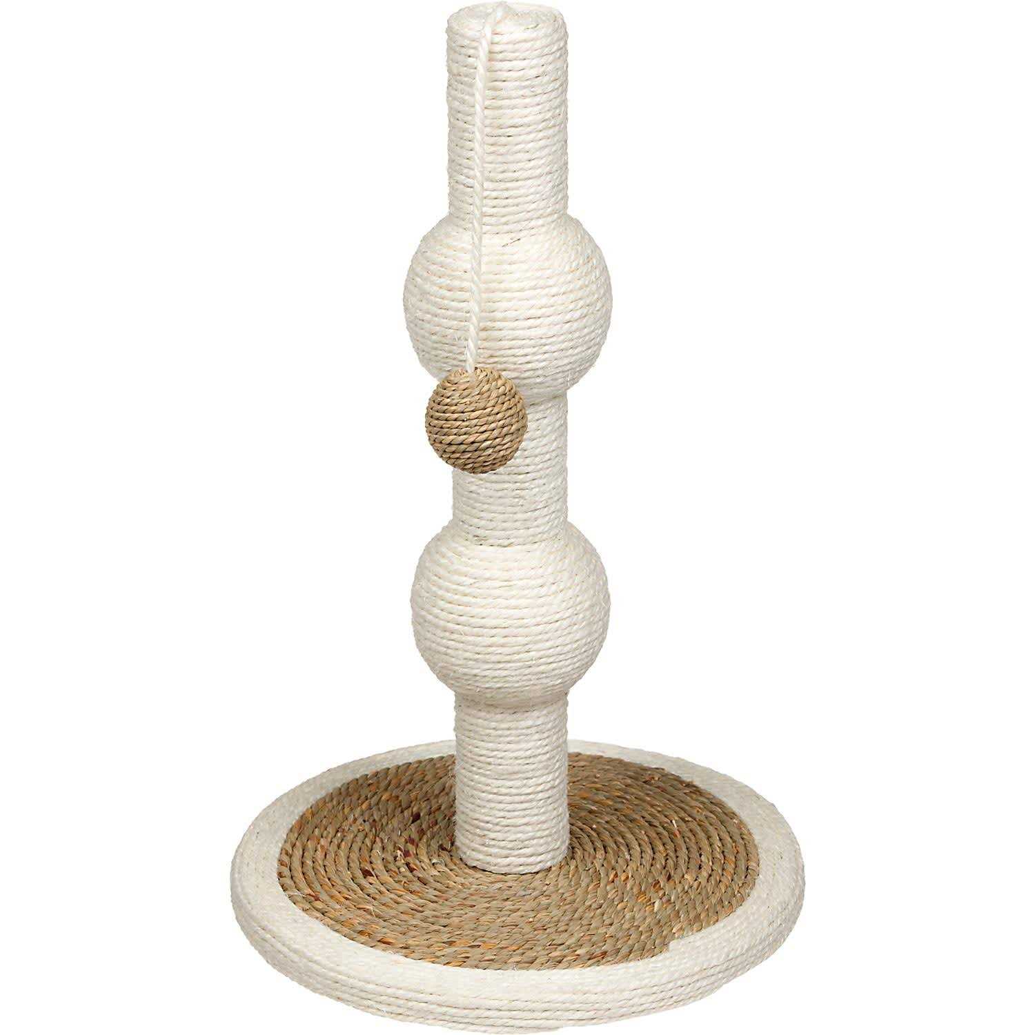 EveryYay Sisal & Seagrass Orb Cat Scratching Post - Healthber