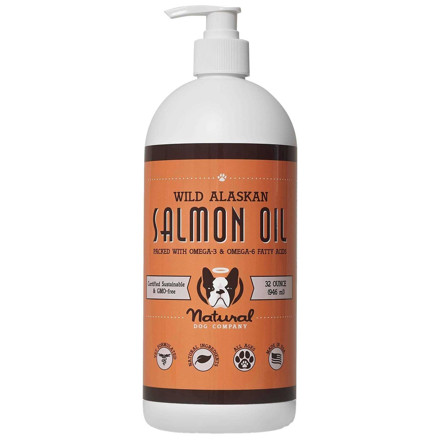 Natural Dog Company Wild Alaskan Salmon Oil for Dogs - Healthber