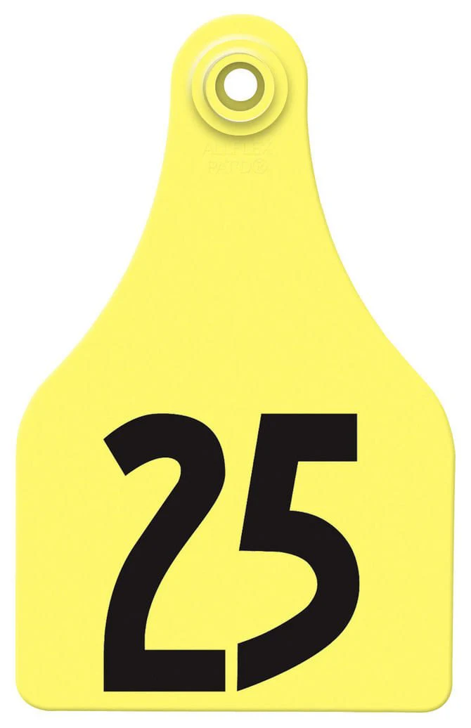 Special Order Allflex Global Numbered 2-Piece Ear Tags, 25 ct - Healthber