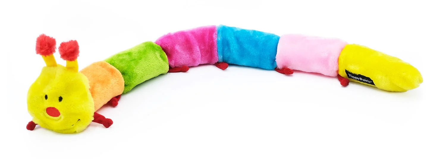 Caterpillar Deluxe with 7 Squeakers - Healthber