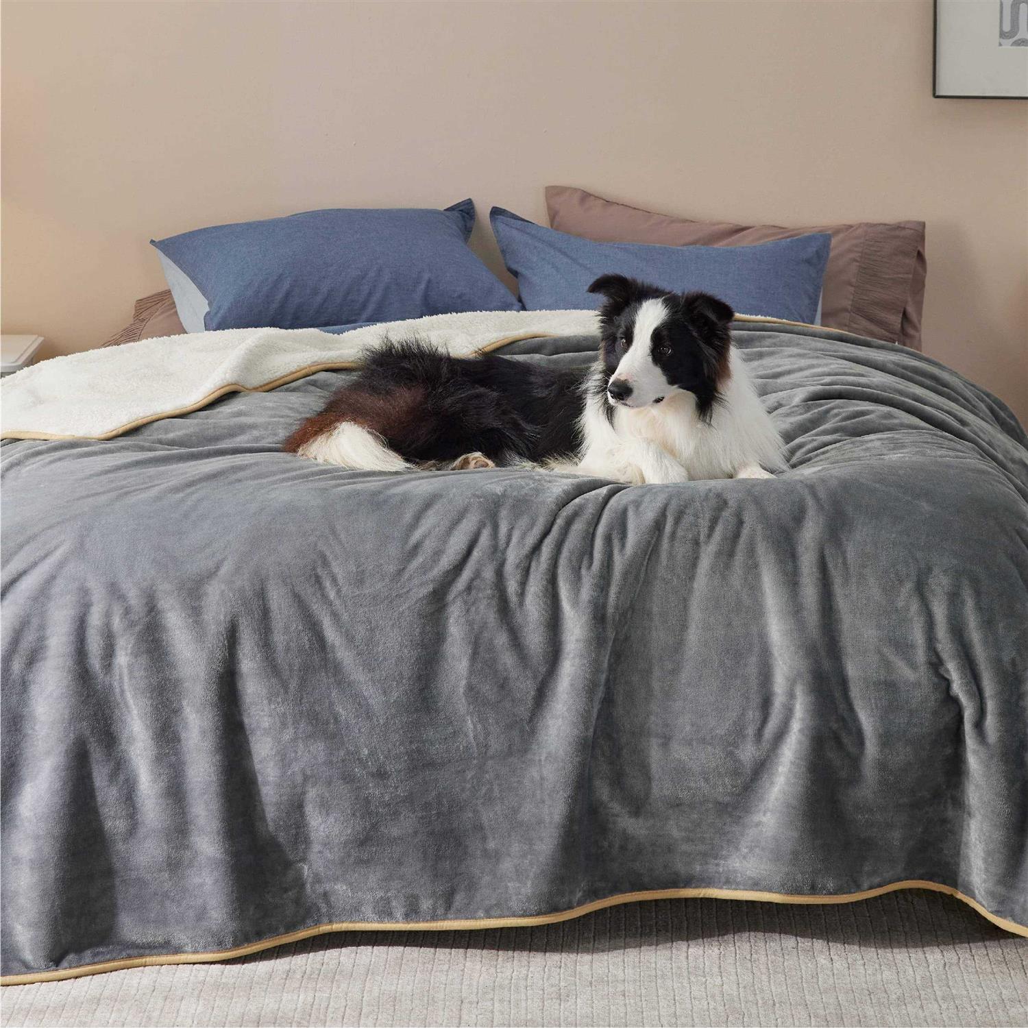 Bedsure Waterproof Dog Blankets Large Dogs Cat Blanket Washable for Couch Protection - Healthber