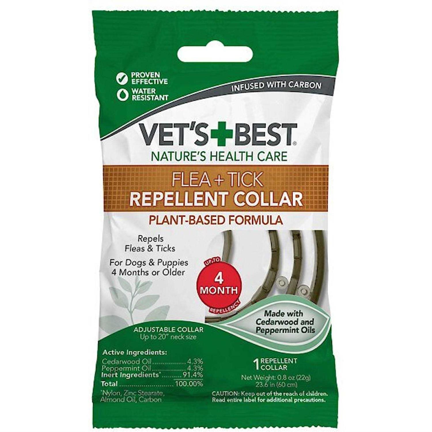 Vet’s Best Flea and Tick Repellent Dog Collar - Healthber
