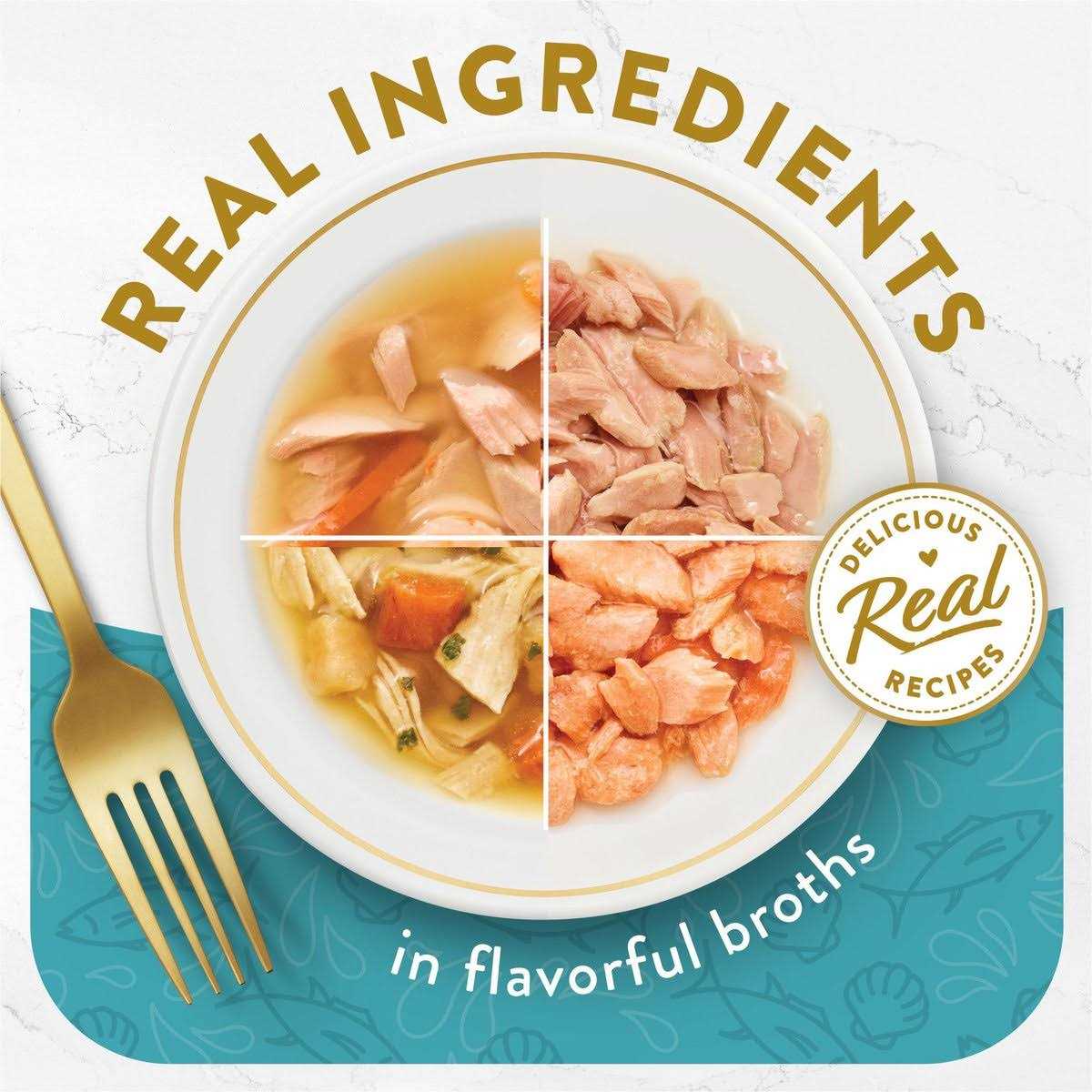 Fancy Feast Lickable Appetizers and Broths Collection Grain Free Wet Cat Food Topper Variety Pack - Healthber