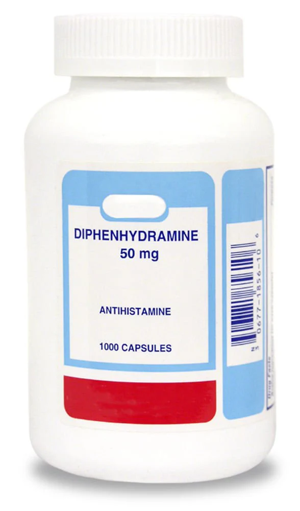 Diphenhydramine Hydrochloride Capsules, 50 mg x 1000 ct - Healthber