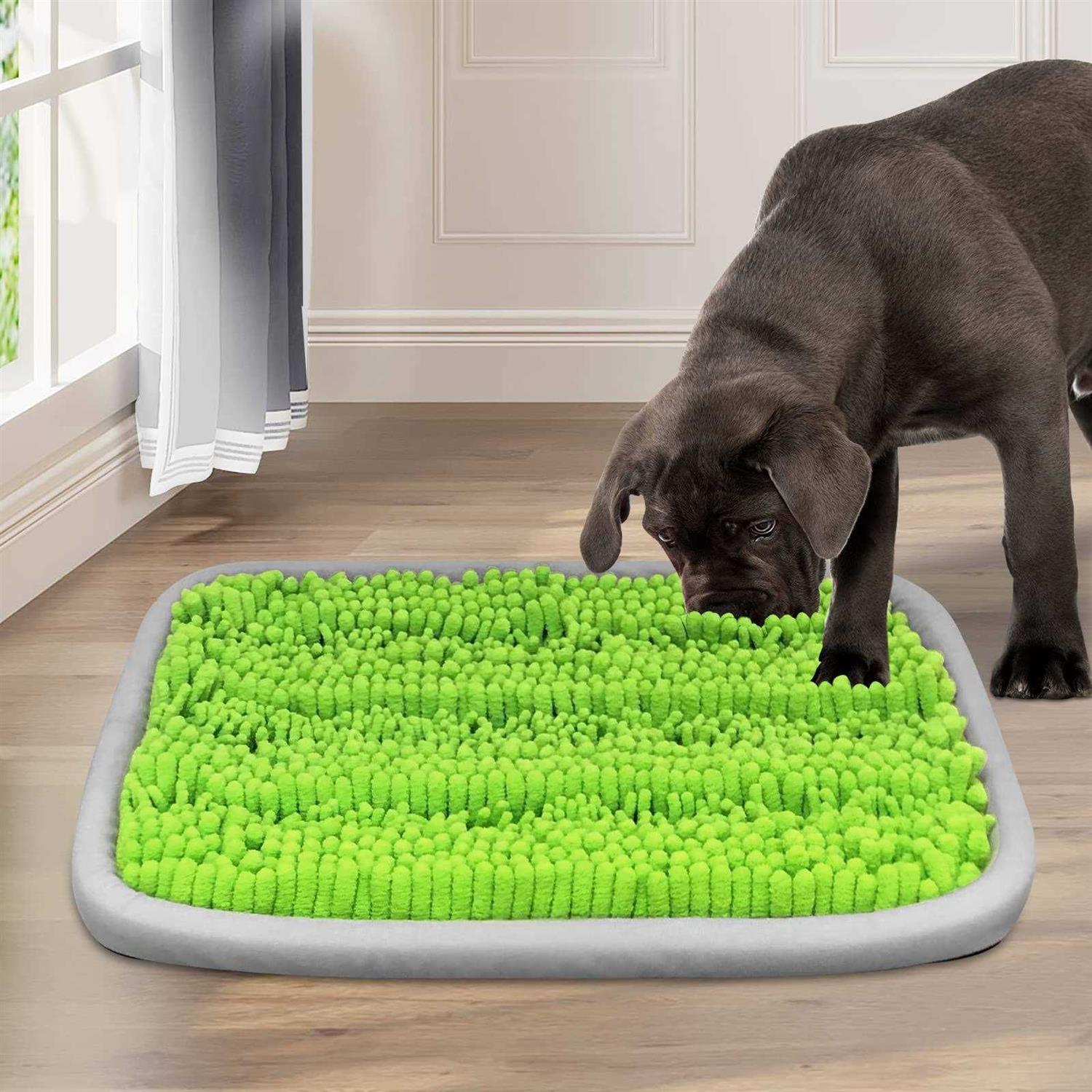 Bakumon Snuffle Mat for Dogs 21x16Inch Interactive Sniff Mats for Large Medium Small Breed Dog Pet,Snuffle Bowl Mat Nosework Training Foraging Pad - Healthber