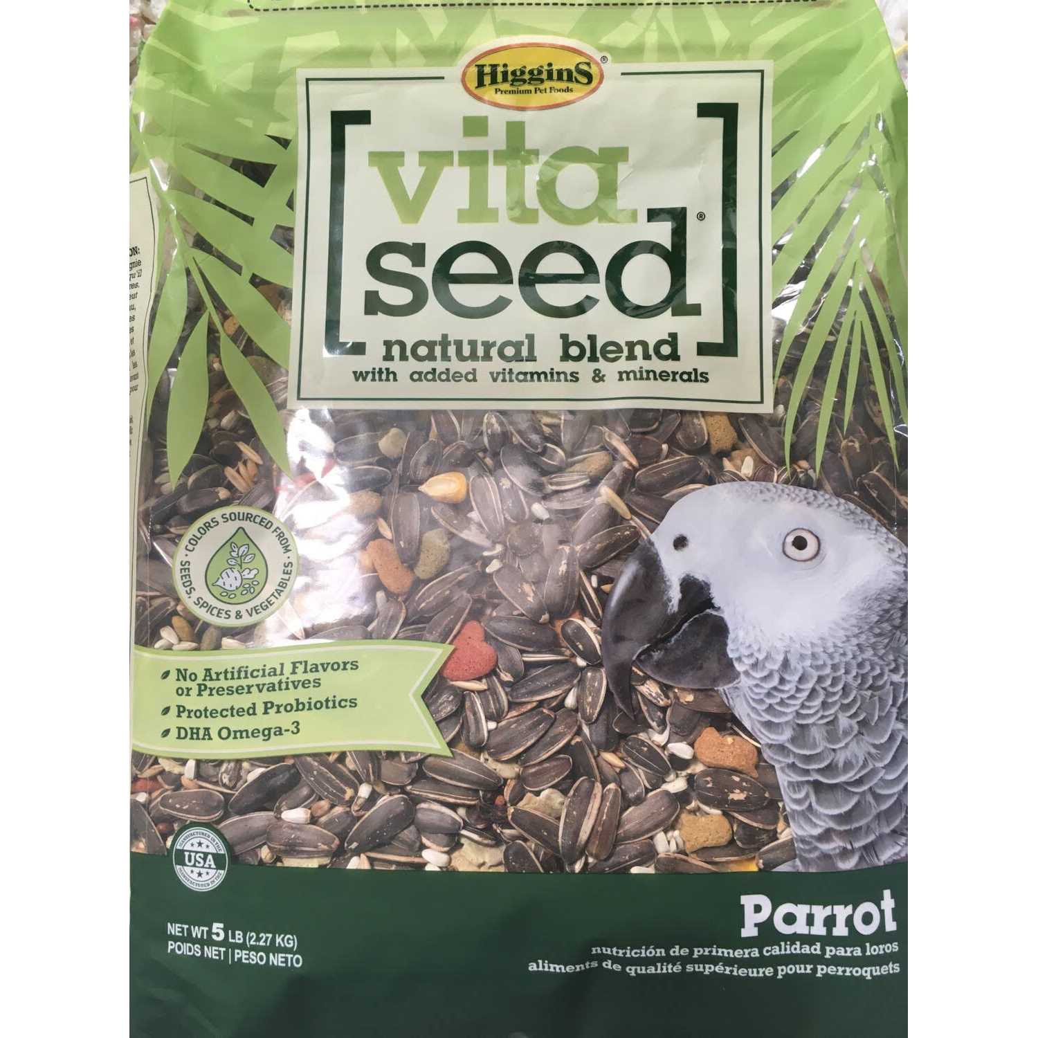 Higgins Vita Seed Parrot Food - Healthber