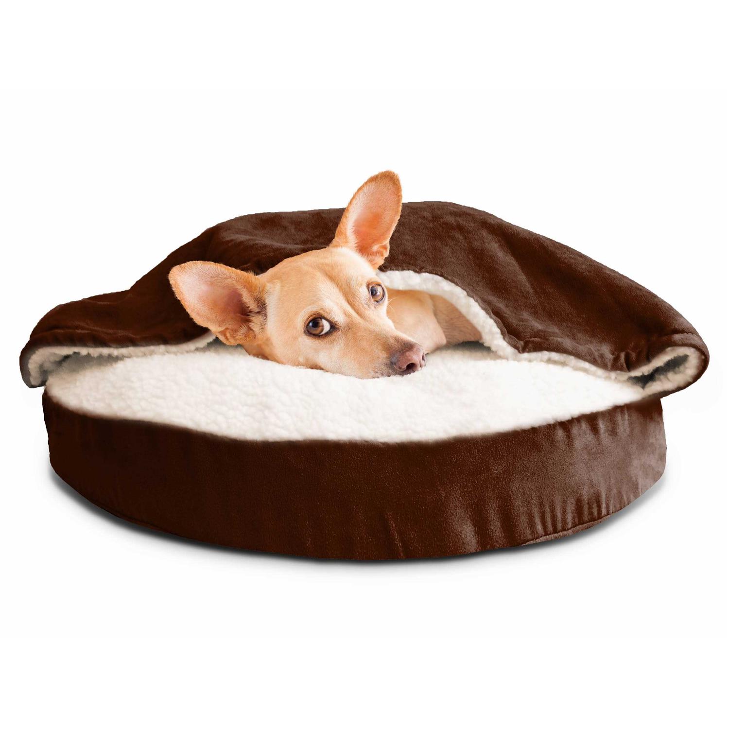 FurHaven Faux Sheepskin Snuggery Orthopedic Pet Dog Bed - Healthber