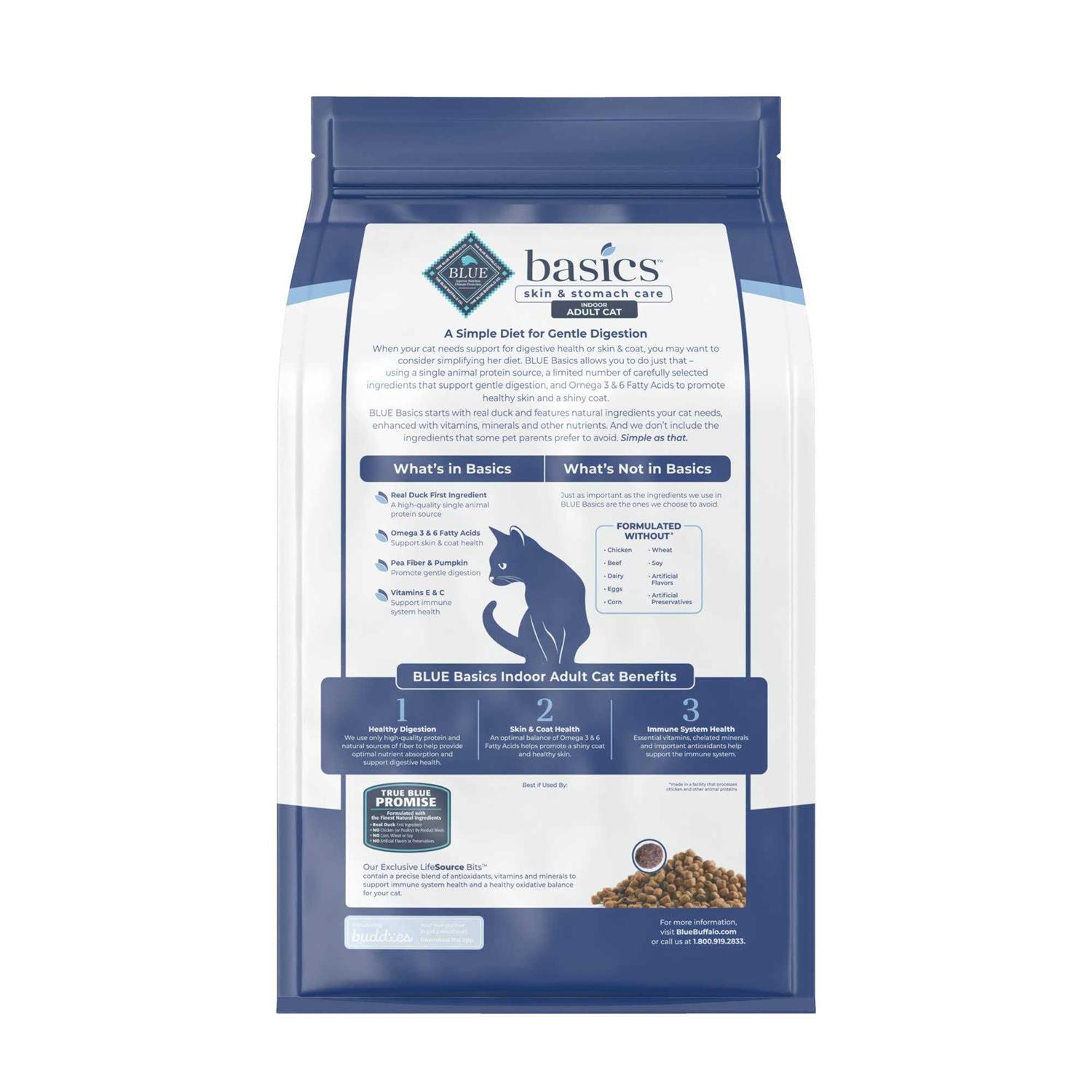 BLUE Basics Grain-Free Adult Indoor Dry Cat Food - Healthber