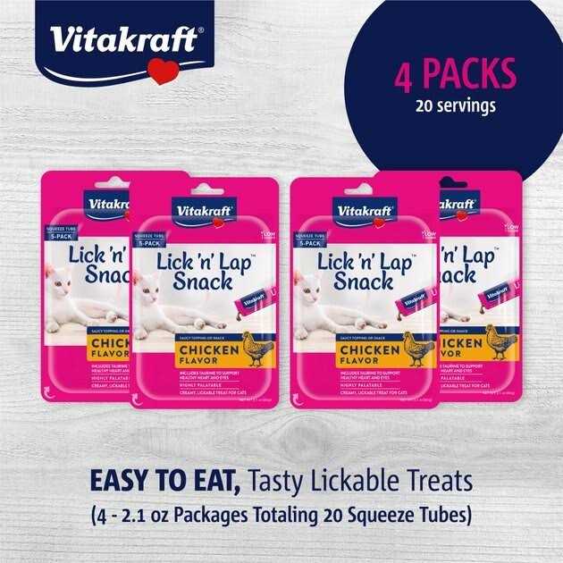 Vitakraft Lick N Lap Snack Cat Treat - Healthber